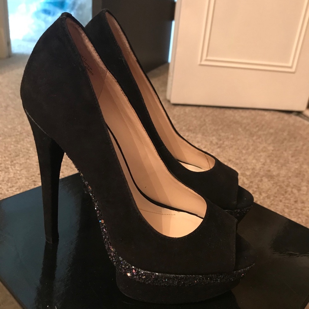 Nine West Boutique 9 Black Suede Pumps